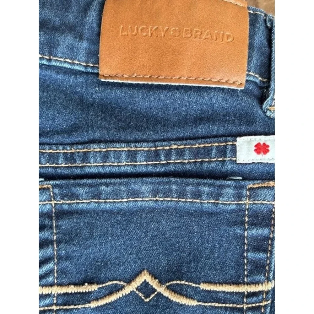 Lucky Brand Zoe Skinny Jeans‎ Girls 6X Dark Wash Excellent Stretch Denim